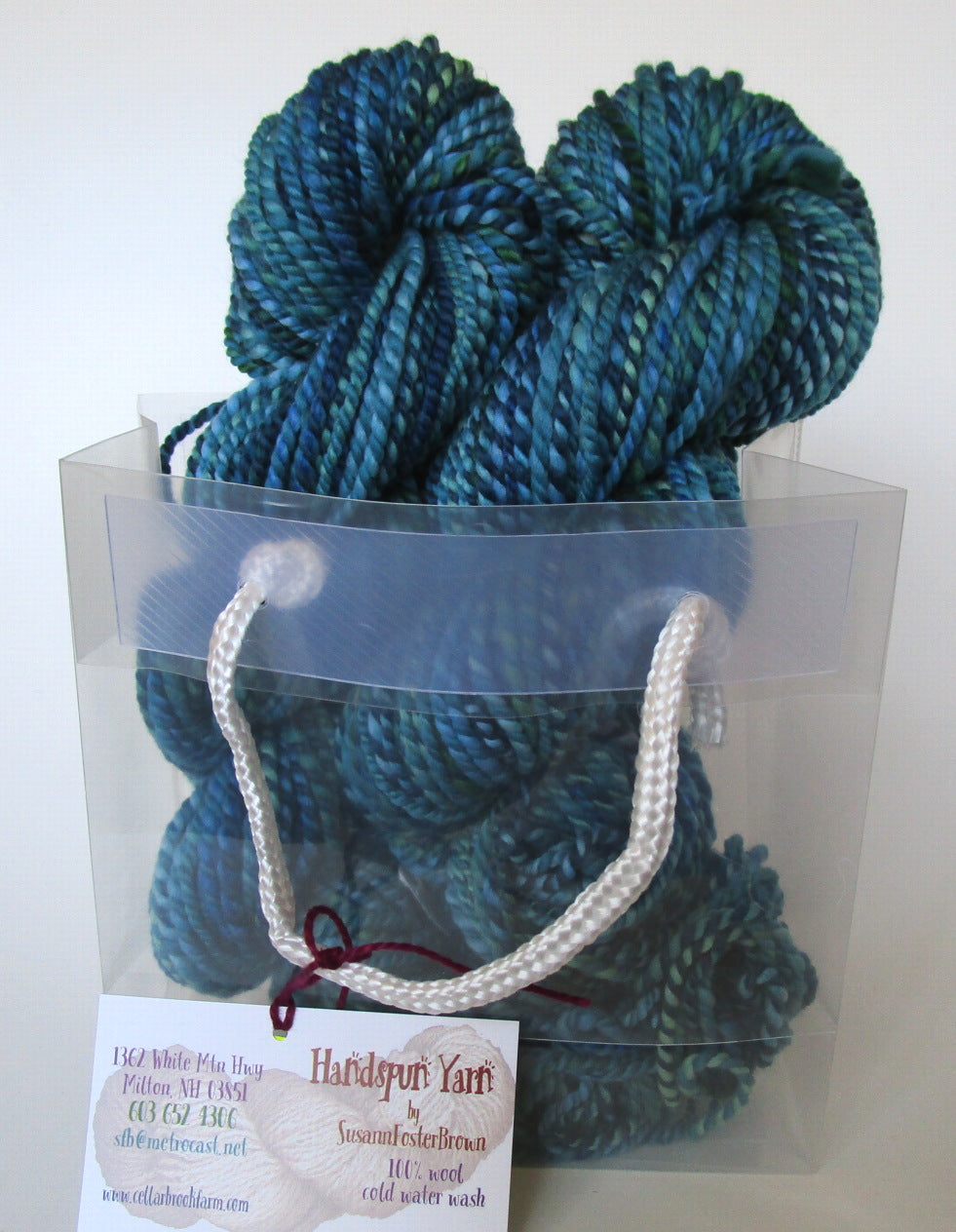 OOAK Handspun Yarn - 20-33 Dark Turquoise