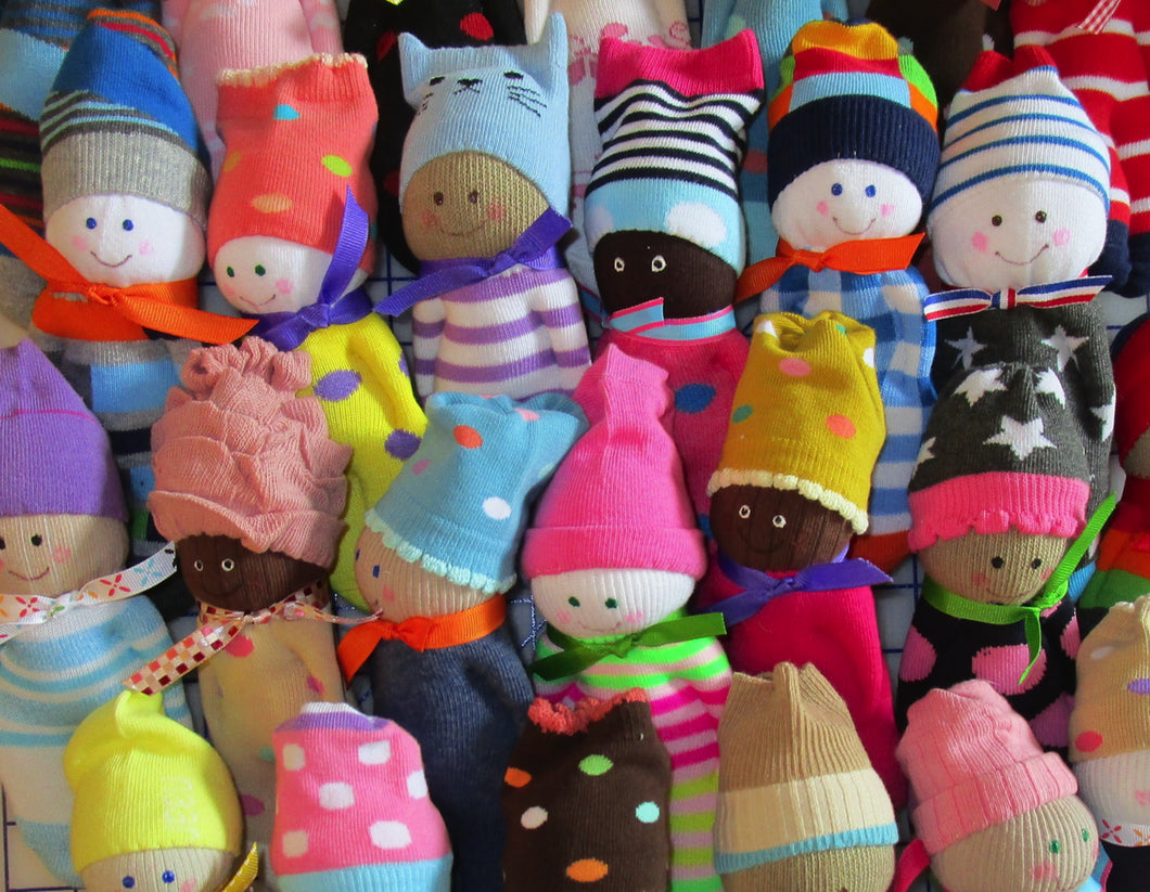 Sock Dolls cheerful